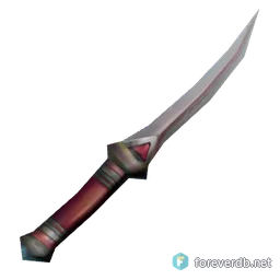 Whittling Knife, rendered from the Forever client