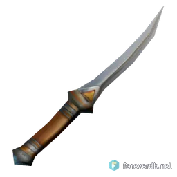 Small Hand Blade, rendered from the Forever client
