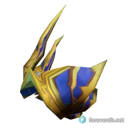 Premier Silk Spaulders, rendered from the Forever client