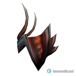 Champion's Dreadweave Spaulders, rendered from the Forever client