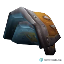 Scorpashi Shoulder Pads, rendered from the Forever client