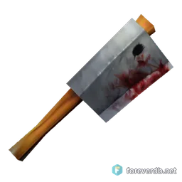 Butcher's Cleaver, rendered from the Forever client