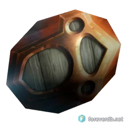 Banded Buckler, rendered from the Forever client