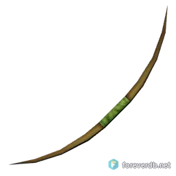 Cracked Shortbow, rendered from the Forever client