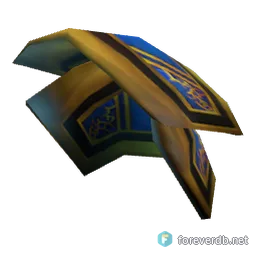 Vanguard Pauldrons, rendered from the Forever client