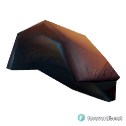 Bark Iron Pauldrons, rendered from the Forever client
