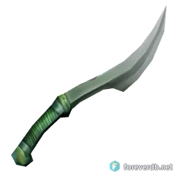 Ceremonial Elven Blade, rendered from the Forever client