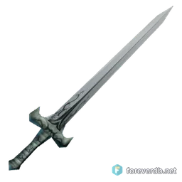 Widow Blade, rendered from the Forever client