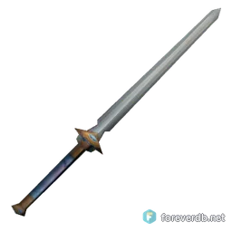 Gleaming Claymore, rendered from the Forever client