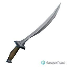 Slatemetal Cutlass, rendered from the Forever client