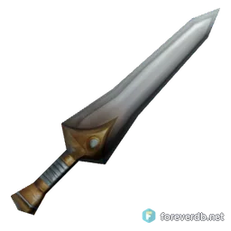 Claystone Shortsword, rendered from the Forever client