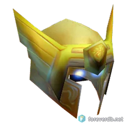 Premier Warlord's Scaled Faceguard, rendered from the Forever client
