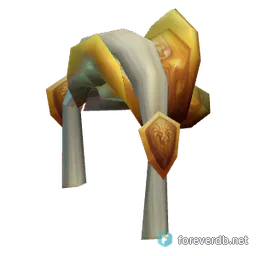 Premier General's Lamellar Pauldrons, rendered from the Forever client