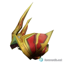 Lieutenant Commander's Dreadweave Spaulders, rendered from the Forever client