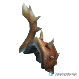 Premier Mortarplate Shoulders, rendered from the Forever client