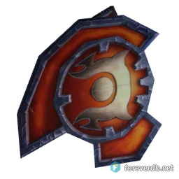 Premier High Warlord's Shield Wall, rendered from the Forever client