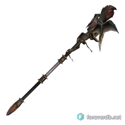 Premier High Warlord's War Staff, rendered from the Forever client
