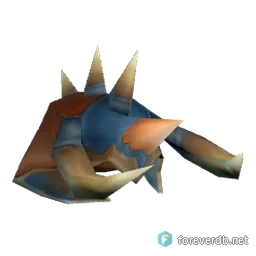 Premier Warlord's Wyrmhide Helmet, rendered from the Forever client
