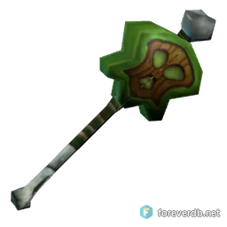 Gnome Head on a Stick, rendered from the Forever client