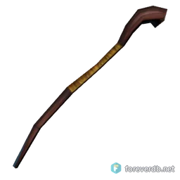 Thistlewood Staff, rendered from the Forever client