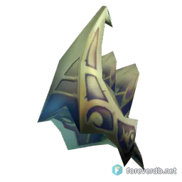 Deathdealer's Spaulders, rendered from the Forever client