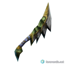 Sharpened Silithid Femur, rendered from the Forever client