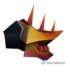Avenger's Pauldrons, rendered from the Forever client