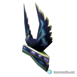 Feralheart Spaulders, rendered from the Forever client