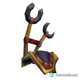 Spaulders of The Five Thunders, rendered from the Forever client