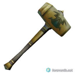 Simone's Cultivating Hammer, rendered from the Forever client