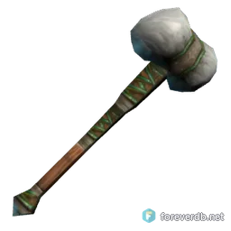 Rhahk'Zor's Hammer, rendered from the Forever client