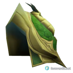 Dreamwalker Spaulders, rendered from the Forever client