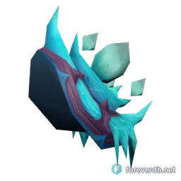 Frostfire Shoulderpads, rendered from the Forever client