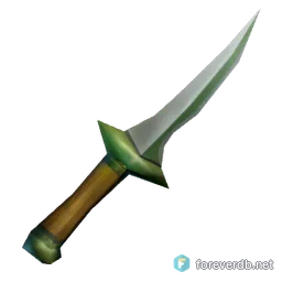 Shiny Dirk, rendered from the Forever client