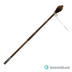 Atiesh, Greatstaff of the Guardian, rendered from the Forever client
