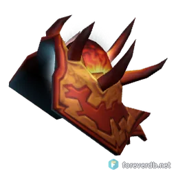 Earthshatter Spaulders, rendered from the Forever client