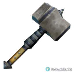 Mighty Iron Hammer, rendered from the Forever client