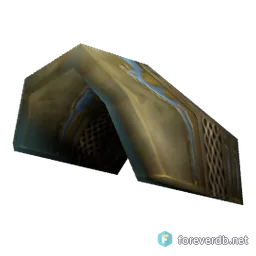 Brigand's Pauldrons, rendered from the Forever client