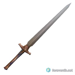 Long Bastard Sword, rendered from the Forever client