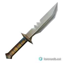 Big Bronze Knife, rendered from the Forever client