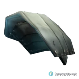 Frost Metal Pauldrons, rendered from the Forever client