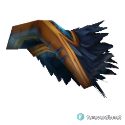 Grunt's Pauldrons, rendered from the Forever client