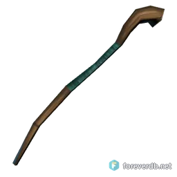 Bent Staff, rendered from the Forever client
