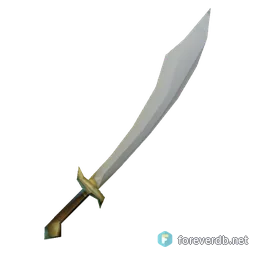 Fine Scimitar, rendered from the Forever client