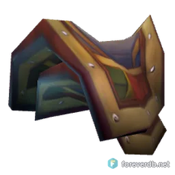 Wolf Rider's Shoulder Pads, rendered from the Forever client