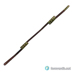 Handcrafted Staff, rendered from the Forever client