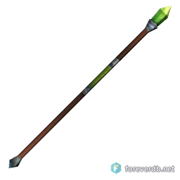 Elder's Amber Stave, rendered from the Forever client
