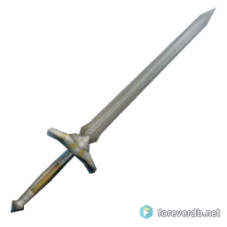 Moonsteel Broadsword, rendered from the Forever client