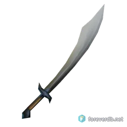 Ebon Scimitar, rendered from the Forever client