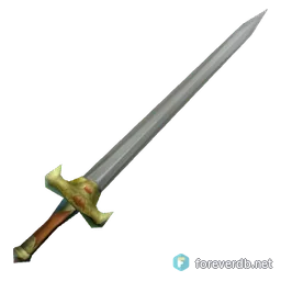 Dazzling Longsword, rendered from the Forever client